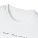 Look peaceful, charge accordingly